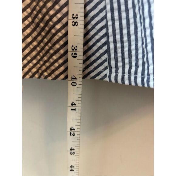 Betsy Johnson Seersucker Striped Mini Fit & Flare Halter Dress size XL Beach Swi - Picture 7 of 7